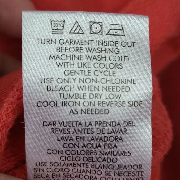 Calvin Klein Jeans 2pc Girls French Terry Sweatshirt & Jogger Pants Orange S 7/8 - Picture 10 of 15